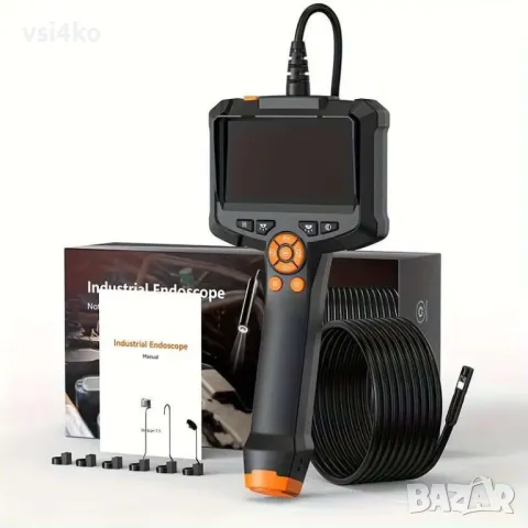 4.3-инчов индустриален ендоскоп с камера с двойна леща