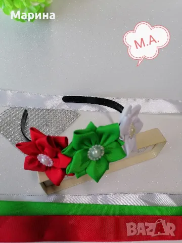 Диадема Трикольор, вариант 2, снимка 6 - Аксесоари за коса - 49211016