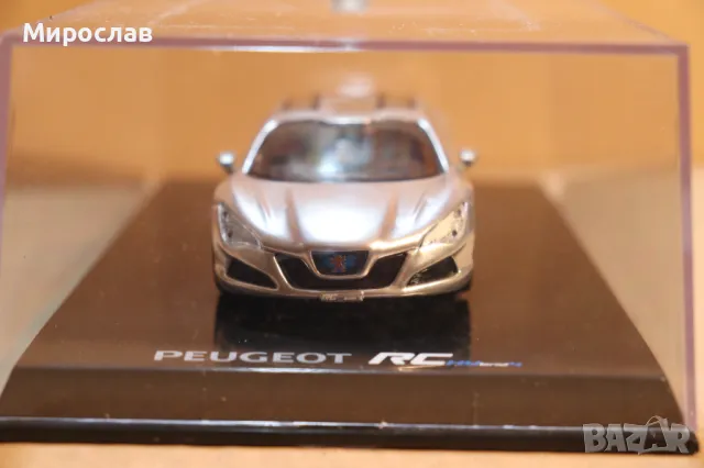 1:43 NOREV PEUGEOT RC HYBRID 4 КОЛИЧКА ИГРАЧКА МОДЕЛ, снимка 15 - Колекции - 49742697