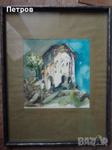 картина акварел на Васил Петров 46/36 см