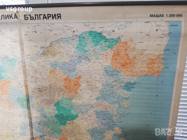 Карта на България 1 : 350000