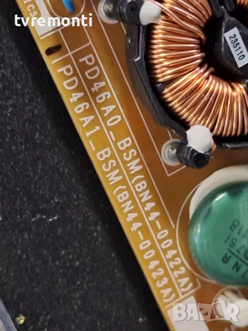  Power Supply, BN44-00423 PD46A1_BSM for 46 inc DISPLAY LD460BGC-C1 for SAMSUNG UE46D5700, снимка 2 - Части и Платки - 48114787