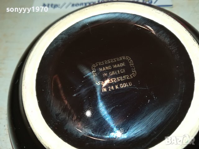 24k gold hand made-ретро пепелник 0804231639, снимка 3 - Антикварни и старинни предмети - 40301866