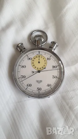 МНОГО РЯДЪК ХРОНОМЕТЪР HEUER & CO - RATTRAPANTE CAL 57, снимка 2 - Антикварни и старинни предмети - 47981414