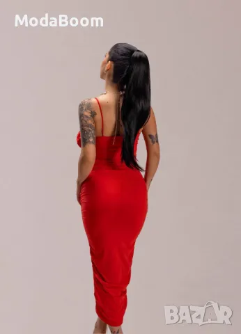 Еластична стилна дамска рокля , снимка 2 - Рокли - 48683220