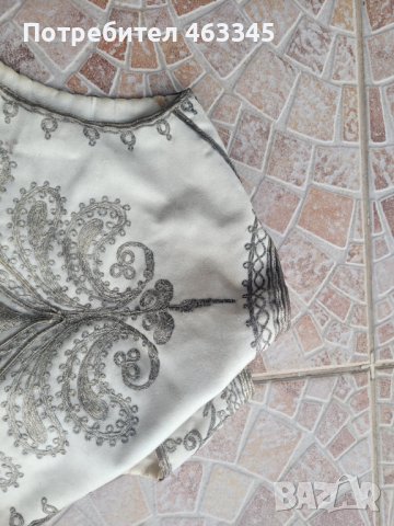 старинен, турски, османски сърмен елек с колан и кесия, снимка 7 - Антикварни и старинни предмети - 40225173