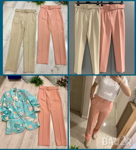 🎀Елегантни дамски панталони с колан  , снимка 2 - Панталони - 50978232