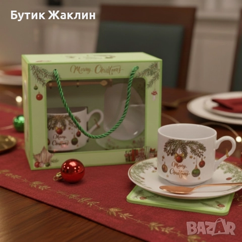 Коледен подаръчен комплект , снимка 3 - Чаши - 52620836
