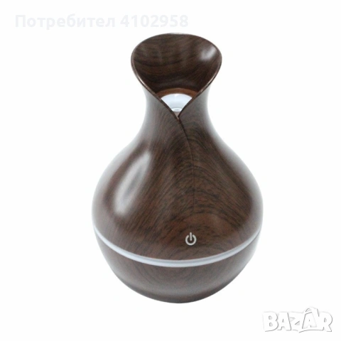 Дифузер за овлажняване и ароматизация на въздуха с USB и 7 цветни светлини