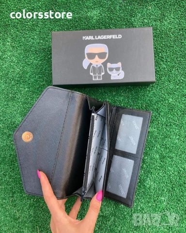 Черен луксозен портфейл  Karl Lagerfeld  код SG316S, снимка 3 - Портфейли, портмонета - 40956932
