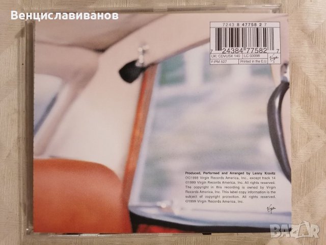 LENNY KRAVITZ - " 5" ОРИГИНАЛЕН диск , снимка 5 - CD дискове - 39518813