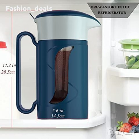 Нова кана с филтър за напитки Кафе Чай топли студени 1,5 литра кухня, снимка 4 - Други - 40470079