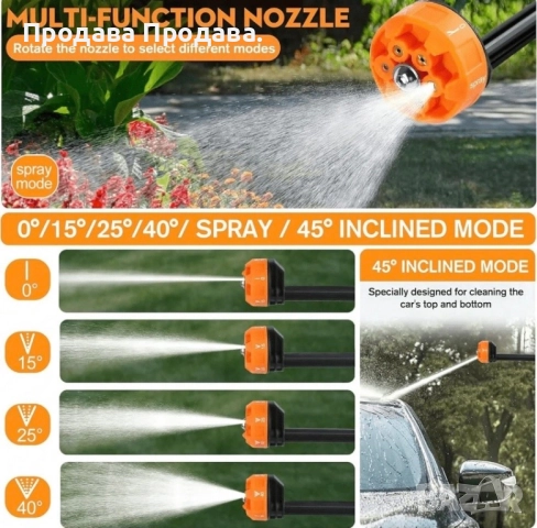 Акумулаторна Водоструйка 24V Пълен Комплект!, снимка 5 - Аксесоари и консумативи - 52416514