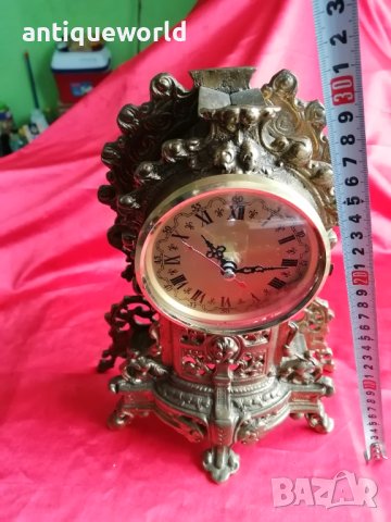 Стар Настолен Бронзов Бароков Каминен Часовник , снимка 7 - Антикварни и старинни предмети - 40307895