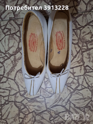 Обувки на ток, естествена кожа, р-р 39, цена 20 лв