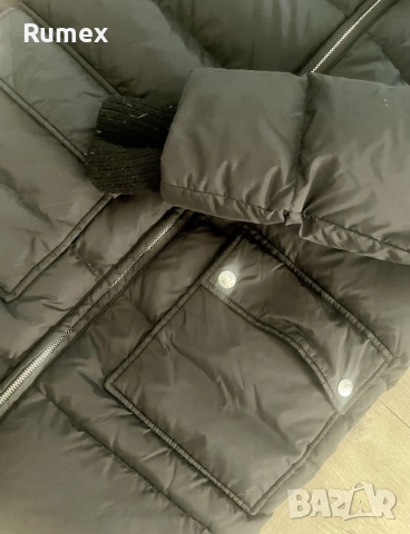 Черно пухено яке Dsquared2, снимка 2 - Якета - 51777352