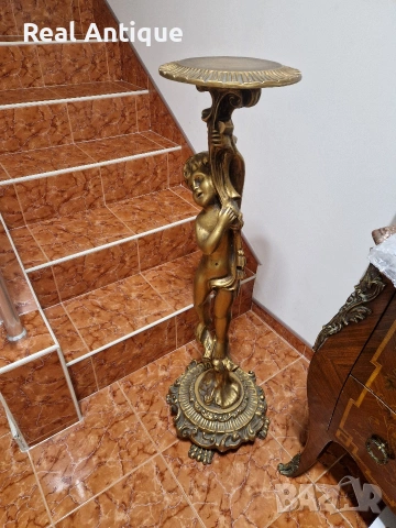 Уникална антикварна колона поставка постамент , снимка 8 - Антикварни и старинни предмети - 53563024
