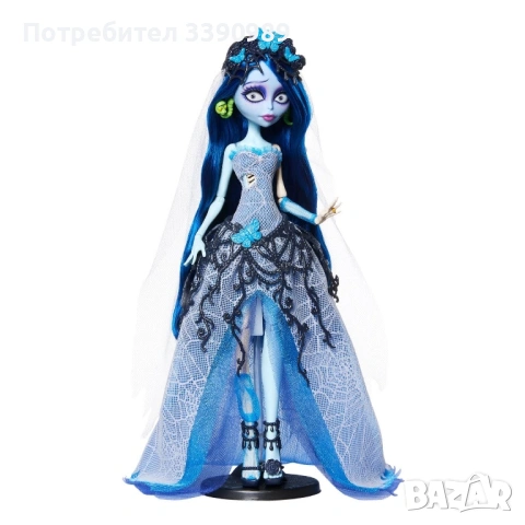 Колекционерска Кукла Емили Monster High - Corpse Bride, 29 cm, снимка 9 - Кукли - 53410353