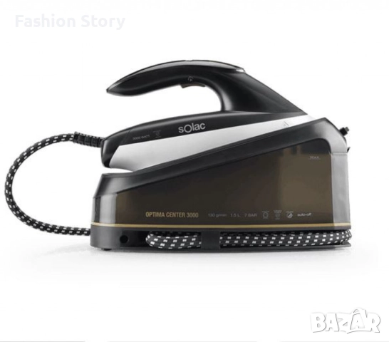 Парна ютия Solac Optima Center 3000 – 3000W, 7 bar налягане, 130 g/min, 1.5L, снимка 2 - Ютии - 51923504