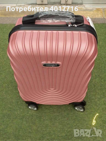  Стилен куфар с колелца за ръчен багаж с твърдо покритие! Размери: 40/30/20 см. , снимка 5 - Куфари - 44783908