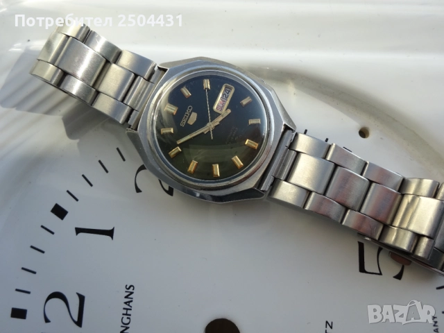 сеико 5 автомат , снимка 4 - Мъжки - 52792535