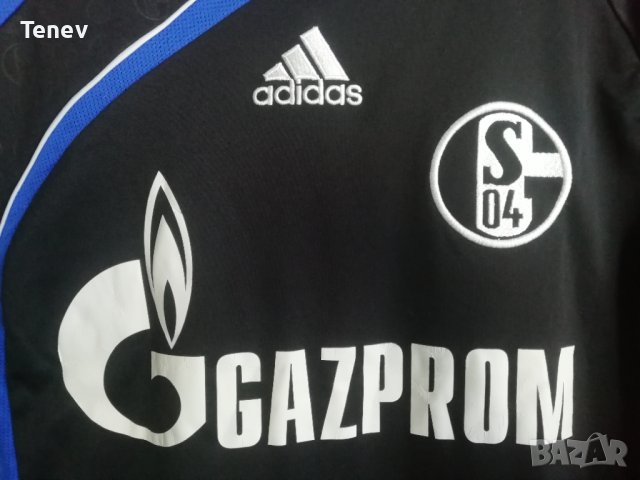 Schalke 04 Adidas 2009/2010 оригинална тениска фланелка Шалке 04 екип за гостуване , снимка 3 - Тениски - 42305982