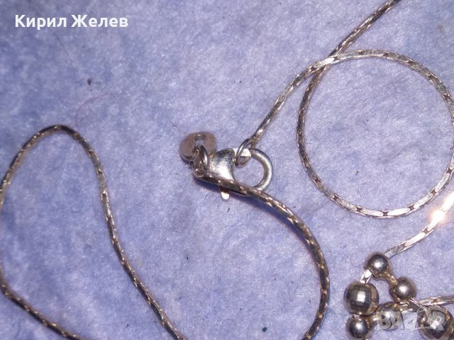 ЕЛЕГАНТНО НЕЖНО СРЕБЪРНО АРТ КОЛИЕ СРЕБРО 925 ДИЗАЙНЕРСКО ФЕШЪН БИЖУ 13601, снимка 12 - Колиета, медальони, синджири - 40487690