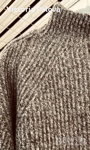 Скъп пуловер унисекс  ANVERS Италия вълна ангора алпака