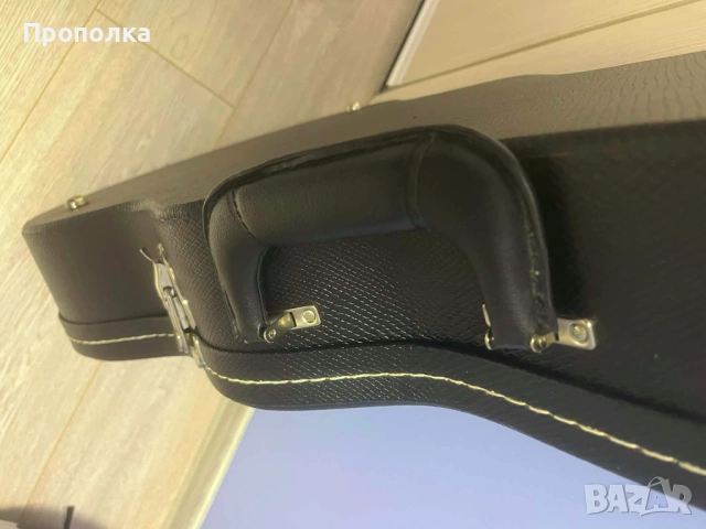  Кожен Черен Куфар Gibson USA за китара , снимка 2 - Китари - 53614074