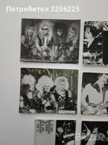 ЛОТ стари картички на метъл групи (лот 4), снимка 5 - Колекции - 49879911