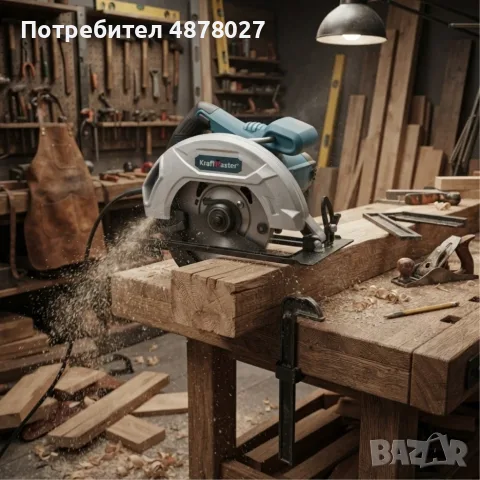 Електрически ръчен циркуляр 1200W – Диск Ø185×20 мм (24T)
