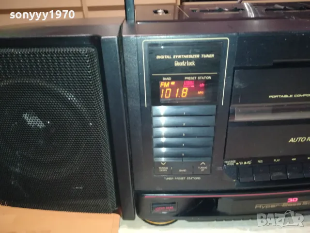 JVC PC-V66 BIG BOOMBOX ВНОС FRANCE 3011241332LKWC, снимка 3 - Радиокасетофони, транзистори - 48164849