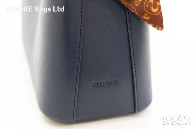 Класическа дамска чанта AMORE Isabella - Blue, снимка 3 - Чанти - 50659849