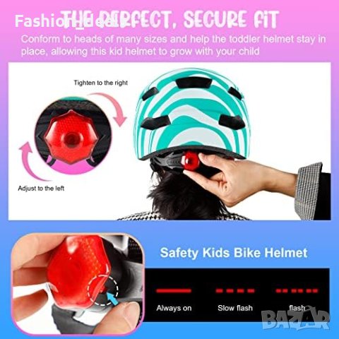 Нова Детска каска за велосипед колело 48-56см Момичета Момчета Подарък деца Безопастност, снимка 3 - Аксесоари за велосипеди - 41919922