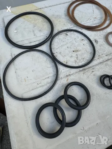 Ремонтен комплект ЦС-90 уплътнители за хидравличен силов цилиндър НОВ СССР, снимка 3 - Части - 47701006