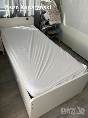 Икеа легло VIHALS 90х200 с допълнително разтегателно легло, снимка 1