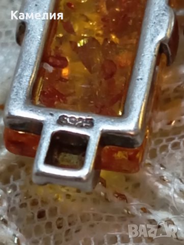 Сребърен комплект с кехлибар , снимка 13 - Бижутерийни комплекти - 44400117