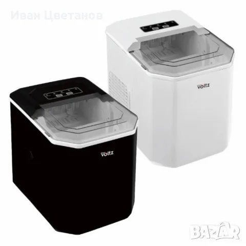 Ледогенератор Voltz, 100W~120W, 12кг./24ч., 1.3л., Черен или бял
