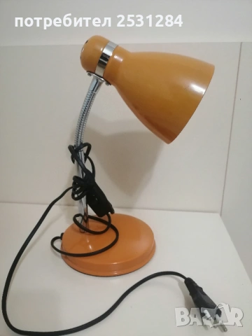 Оранжева настолна лампа , снимка 4 - Настолни лампи - 53520230