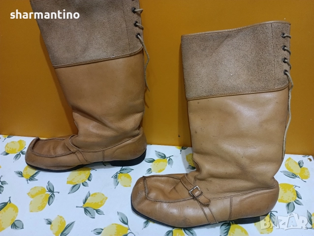 Кожени ботуши N 43,5 - 19 лв