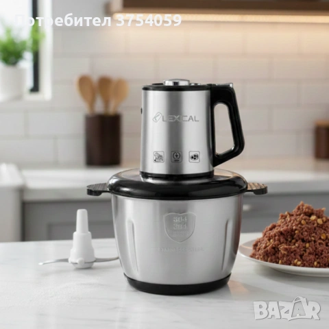 Lexical LCH-1960 електрически чопър – бързо и равномерно рязане за всяка кухня, снимка 6 - Чопъри и пасатори - 53084643
