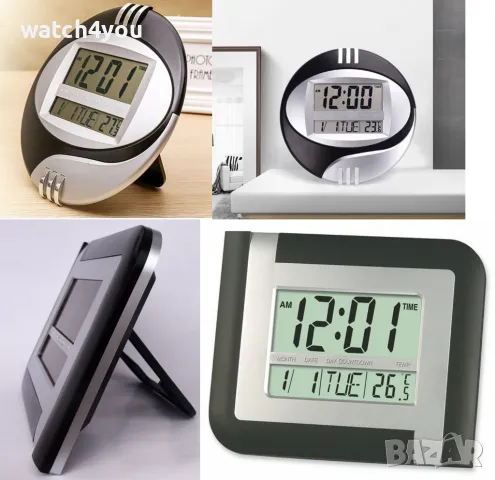 НОВ ДИГИТАЛЕН СТЕНЕН ЧАСОВНИК С ГОЛЕМИ ЦИФРИ И ТЕМПЕРАТУРА. ЕЛЕКТРОННИ СТЕННИ ЧАСОВНИЦИ, снимка 7 - Стенни часовници - 44706765
