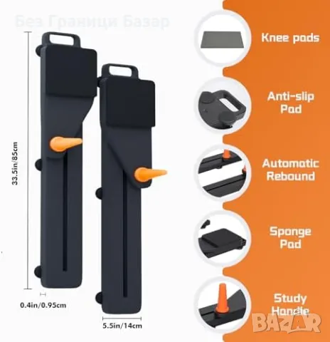 Нова Мултифункционална фитнес дъска за лицеви опори и плъзгащи тренировки, снимка 3 - Фитнес уреди - 49482769