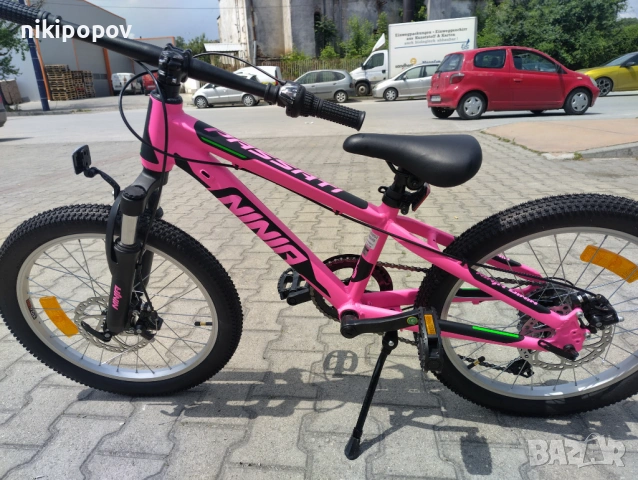 PASSATI Алуминиев велосипед 20" NINJA розов, снимка 8 - Велосипеди - 53560071