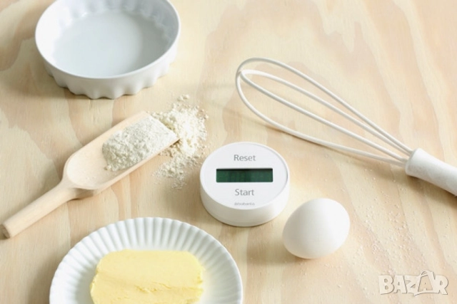 Дигитален кухненски таймер с магнит Brabantia White,  Brabantia Grey