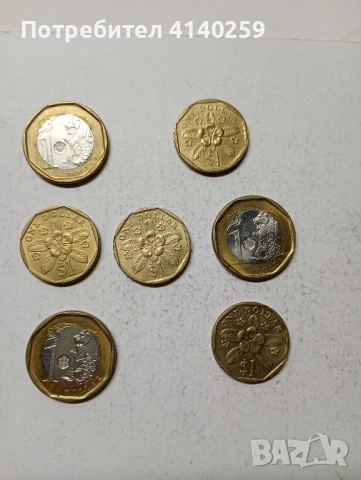 СИНГАПУР МОНЕТИ 1 ДОЛАР 2013 2014 г 