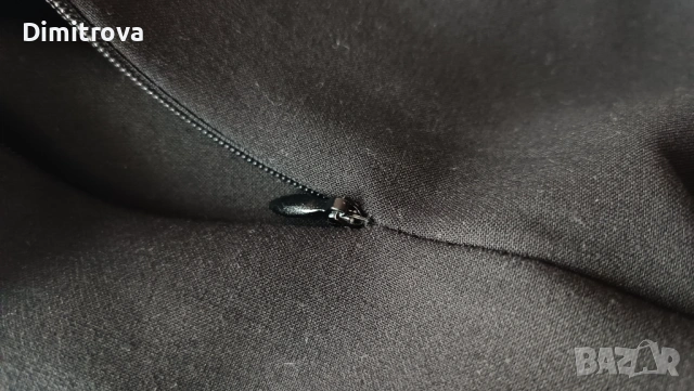 Елегантна рокля в черно и бяло с дантелен елемент, снимка 5 - Рокли - 53223362