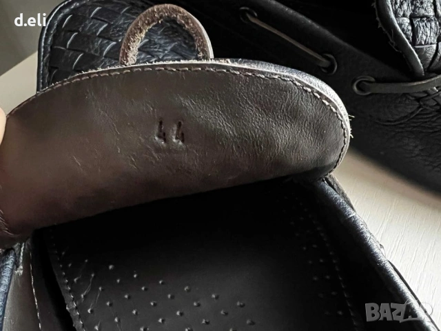 Bottega Veneta Intrecciato. Original Size 44 100% Кожа, снимка 4 - Мокасини - 53029266