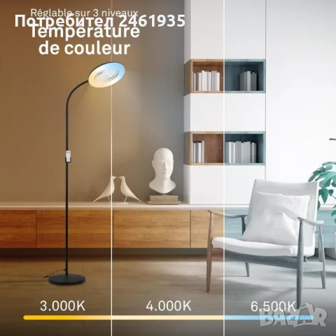 RGB LED подова лампа с вентилатор, снимка 3 - Лед осветление - 56043678