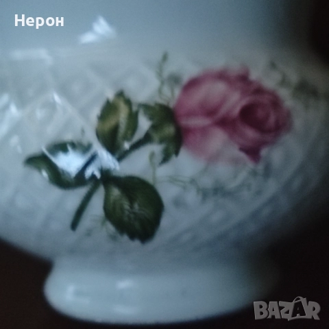 Порцеланова захарница, латиера, снимка 4 - Сервизи - 52508449